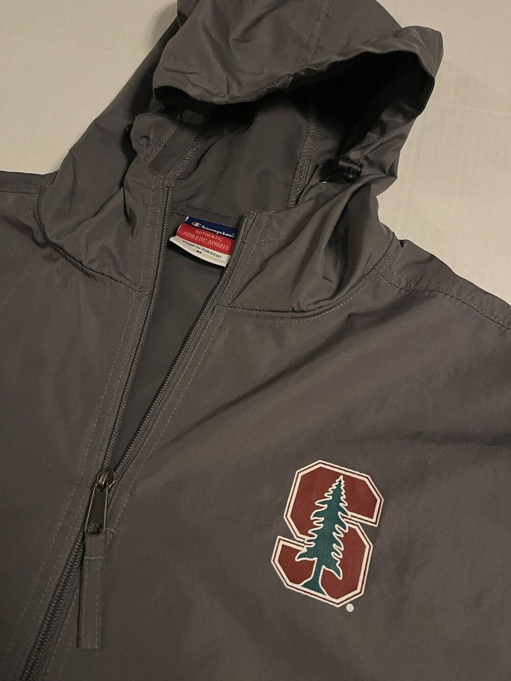 NEW Vintage Stanford University Champion NCAA 1/2 Zip Pullover Jacket MEDIUM